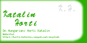 katalin horti business card